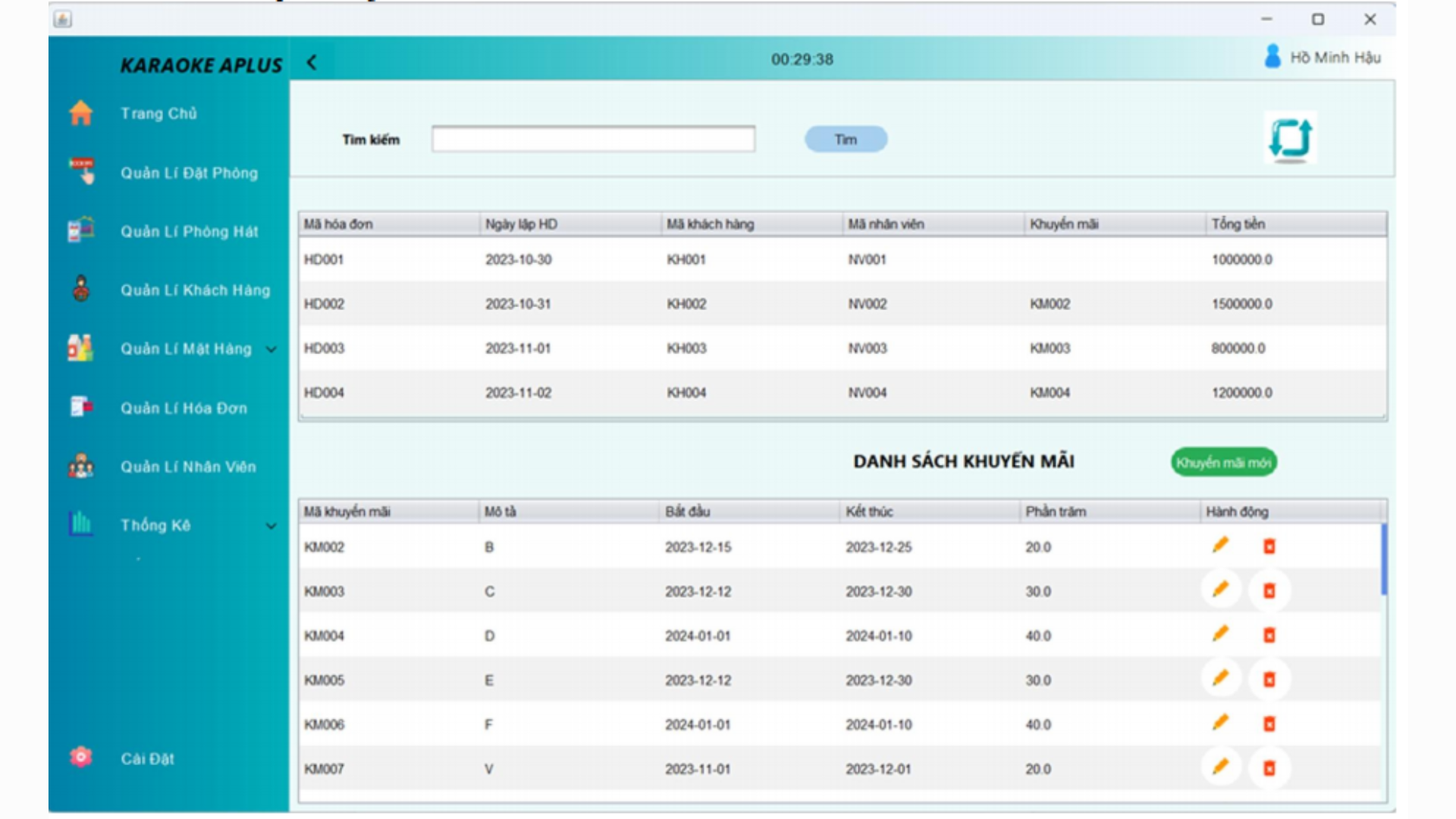 Karaoke APlus Management System