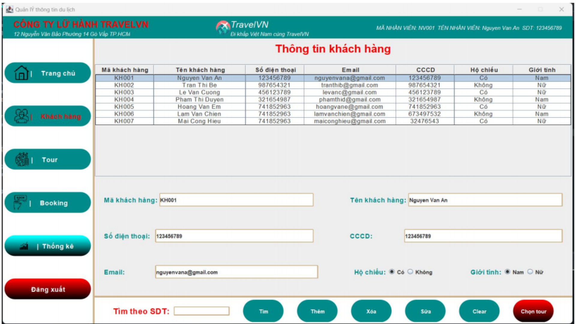 Tourism Information Management System